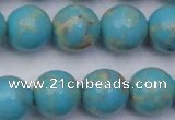 CDE2062 15.5 inches 18mm round dyed sea sediment jasper beads