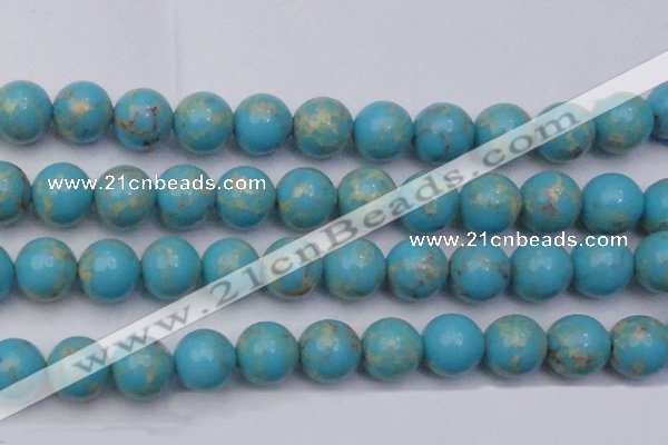 CDE2065 15.5 inches 24mm round dyed sea sediment jasper beads