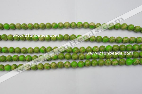 CDE2066 15.5 inches 4mm round dyed sea sediment jasper beads