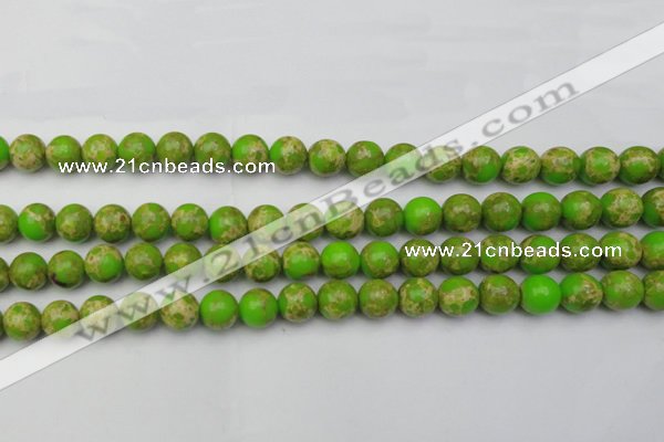 CDE2068 15.5 inches 8mm round dyed sea sediment jasper beads