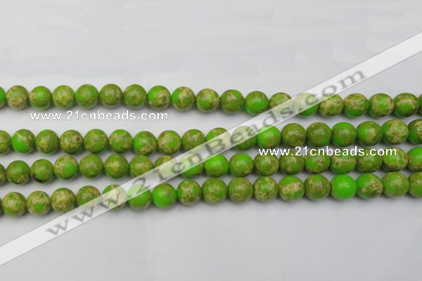 CDE2069 15.5 inches 10mm round dyed sea sediment jasper beads