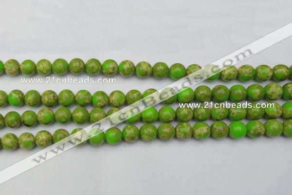 CDE2070 15.5 inches 12mm round dyed sea sediment jasper beads