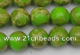 CDE2071 15.5 inches 14mm round dyed sea sediment jasper beads