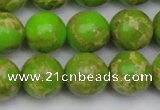 CDE2072 15.5 inches 16mm round dyed sea sediment jasper beads