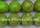 CDE2074 15.5 inches 20mm round dyed sea sediment jasper beads