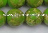 CDE2075 15.5 inches 22mm round dyed sea sediment jasper beads