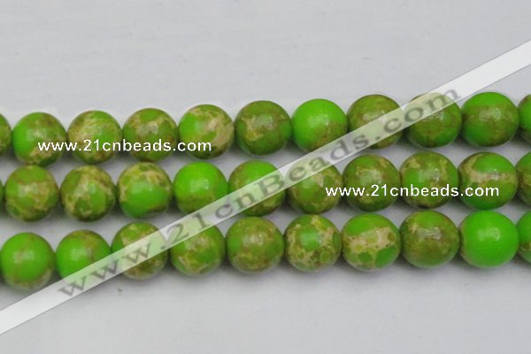 CDE2076 15.5 inches 24mm round dyed sea sediment jasper beads