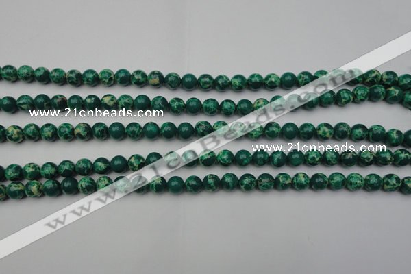 CDE2077 15.5 inches 4mm round dyed sea sediment jasper beads