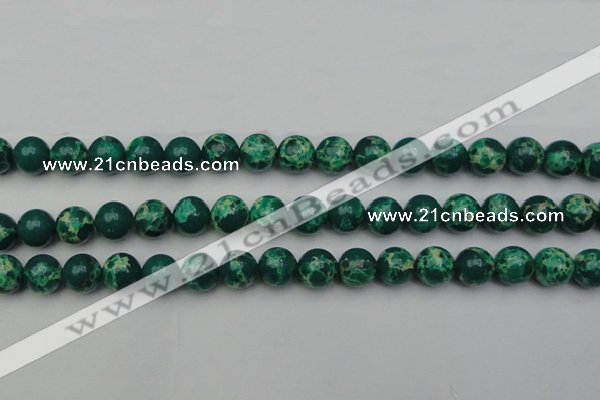 CDE2080 15.5 inches 10mm round dyed sea sediment jasper beads