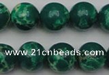 CDE2082 15.5 inches 14mm round dyed sea sediment jasper beads