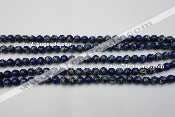 CDE2088 15.5 inches 4mm round dyed sea sediment jasper beads