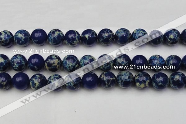 CDE2096 15.5 inches 20mm round dyed sea sediment jasper beads