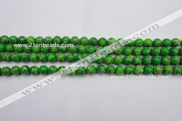 CDE2221 15.5 inches 6mm round dyed sea sediment jasper beads