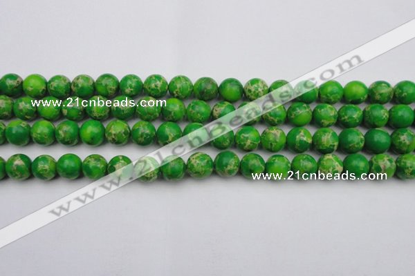 CDE2223 15.5 inches 10mm round dyed sea sediment jasper beads