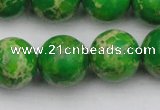 CDE2226 15.5 inches 16mm round dyed sea sediment jasper beads