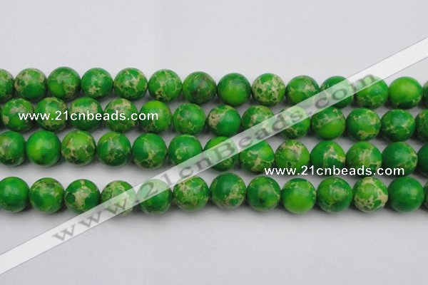 CDE2226 15.5 inches 16mm round dyed sea sediment jasper beads