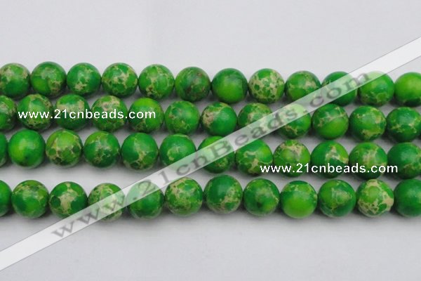 CDE2227 15.5 inches 18mm round dyed sea sediment jasper beads