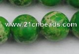 CDE2228 15.5 inches 20mm round dyed sea sediment jasper beads