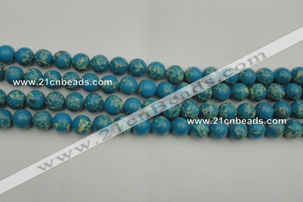 CDE2234 15.5 inches 10mm round dyed sea sediment jasper beads