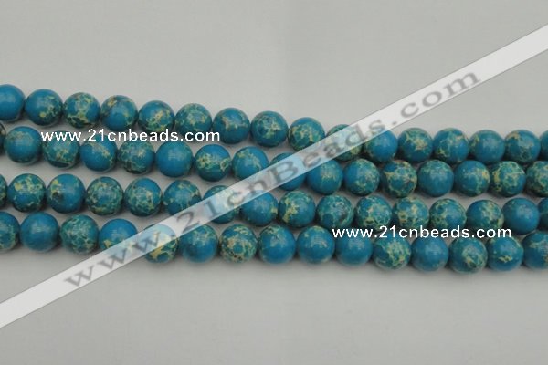 CDE2235 15.5 inches 12mm round dyed sea sediment jasper beads