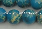 CDE2238 15.5 inches 18mm round dyed sea sediment jasper beads