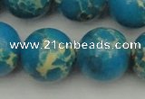 CDE2239 15.5 inches 20mm round dyed sea sediment jasper beads