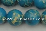 CDE2240 15.5 inches 22mm round dyed sea sediment jasper beads