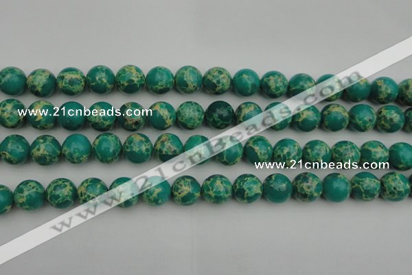 CDE2246 15.5 inches 12mm round dyed sea sediment jasper beads