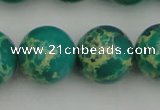 CDE2249 15.5 inches 18mm round dyed sea sediment jasper beads