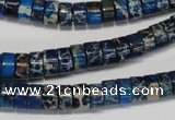 CDE225 15.5 inches 4*8mm heishi dyed sea sediment jasper beads