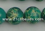 CDE2250 15.5 inches 20mm round dyed sea sediment jasper beads