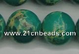 CDE2252 15.5 inches 24mm round dyed sea sediment jasper beads