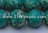 CDE2567 15.5 inches 20mm faceted round dyed sea sediment jasper beads