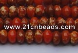 CDE2602 15.5 inches 8*12mm rondelle dyed sea sediment jasper beads