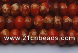 CDE2603 15.5 inches 10*14mm rondelle dyed sea sediment jasper beads