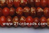 CDE2605 15.5 inches 13*18mm rondelle dyed sea sediment jasper beads