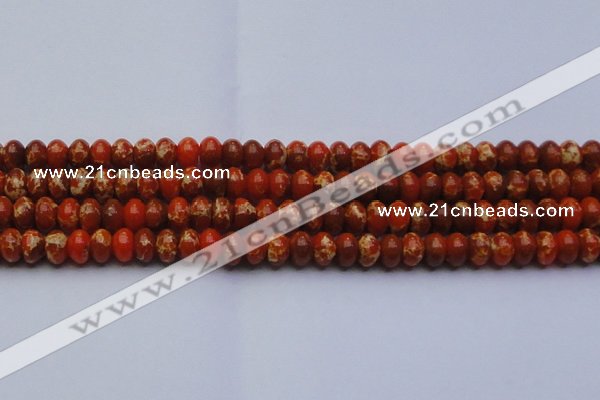 CDE2605 15.5 inches 13*18mm rondelle dyed sea sediment jasper beads