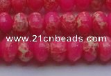 CDE2613 15.5 inches 13*18mm rondelle dyed sea sediment jasper beads