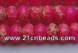 CDE2614 15.5 inches 15*20mm rondelle dyed sea sediment jasper beads