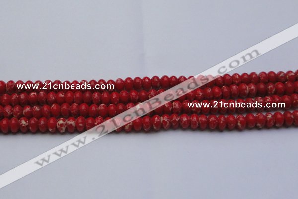 CDE2618 15.5 inches 8*12mm rondelle dyed sea sediment jasper beads