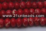 CDE2619 15.5 inches 10*14mm rondelle dyed sea sediment jasper beads