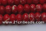 CDE2620 15.5 inches 12*16mm rondelle dyed sea sediment jasper beads