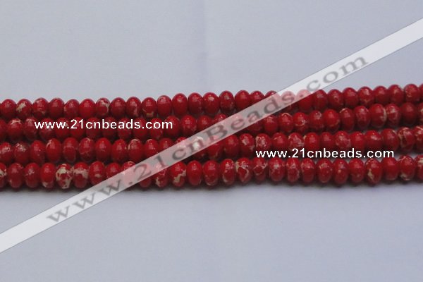 CDE2621 15.5 inches 13*18mm rondelle dyed sea sediment jasper beads