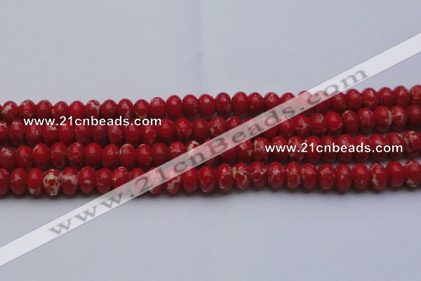 CDE2622 15.5 inches 15*20mm rondelle dyed sea sediment jasper beads