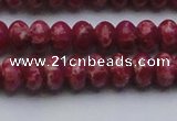 CDE2626 15.5 inches 8*12mm rondelle dyed sea sediment jasper beads