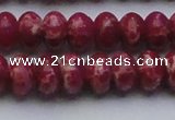 CDE2629 15.5 inches 13*18mm rondelle dyed sea sediment jasper beads