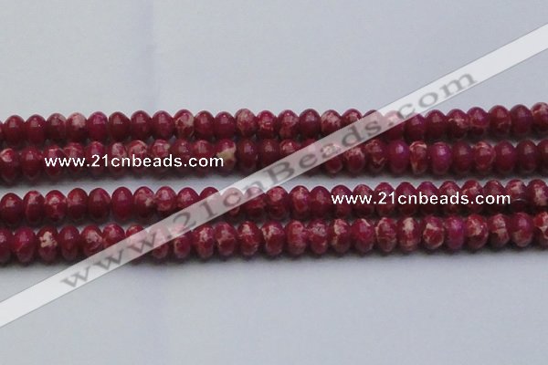 CDE2630 15.5 inches 15*20mm rondelle dyed sea sediment jasper beads