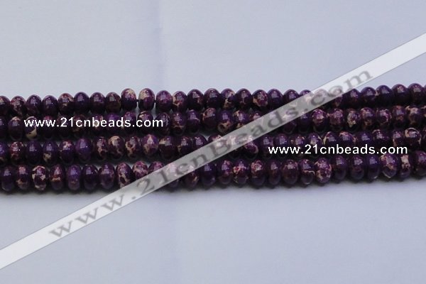 CDE2637 15.5 inches 13*18mm rondelle dyed sea sediment jasper beads