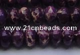CDE2638 15.5 inches 15*20mm rondelle dyed sea sediment jasper beads