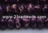 CDE2638 15.5 inches 15*20mm rondelle dyed sea sediment jasper beads